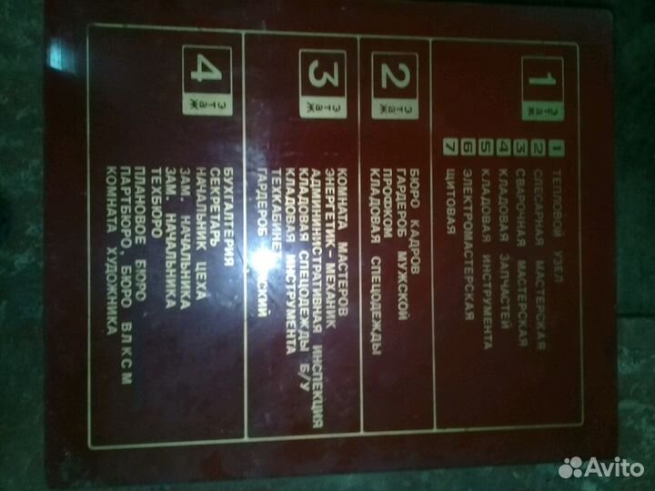 Табличка с завода СССР