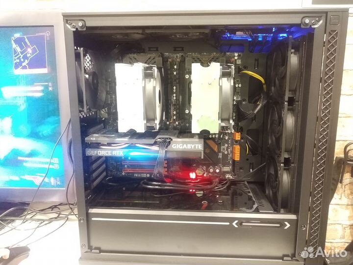 Компьютер 2x E5 2670V3/64gb/1660S/ M.2 500Gb