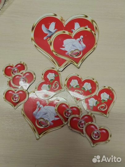 Набор магнитов на свадебный автомобиль