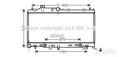 Радиатор subaru forester 2.0 / impreza 1.5 08