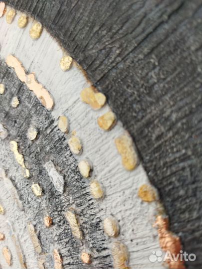 Инь ян картина текстурная 40*40