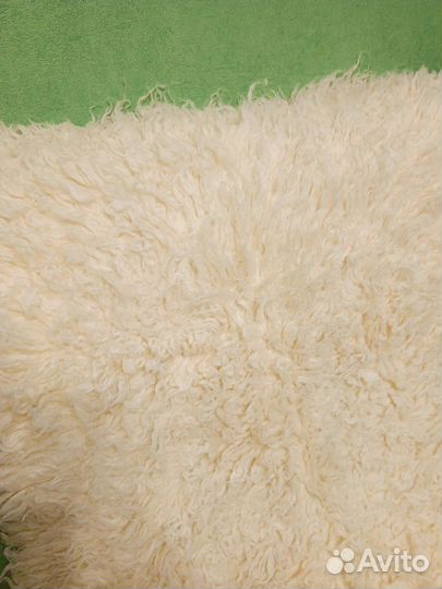 Плед шерстяной флокати бу