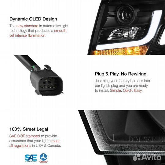 Фары 15-18 Chevy Tahoe / Suburban