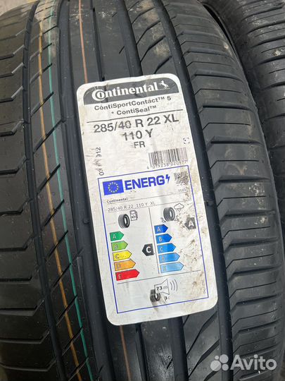 Continental ContiSportContact 5 255/45 R22 и 285/40 R22