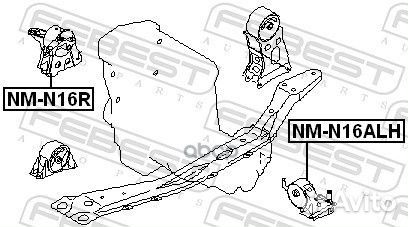 Опора двигателя nissan primera 01-07 левая AT