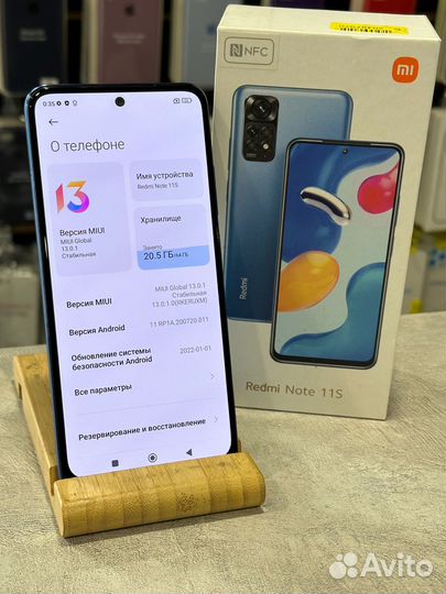 Xiaomi Redmi Note 11S 6/64gb Blue Как Новый