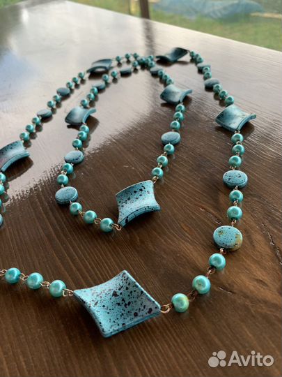 Колье и бусы бижутерия винтаж чехия СССР