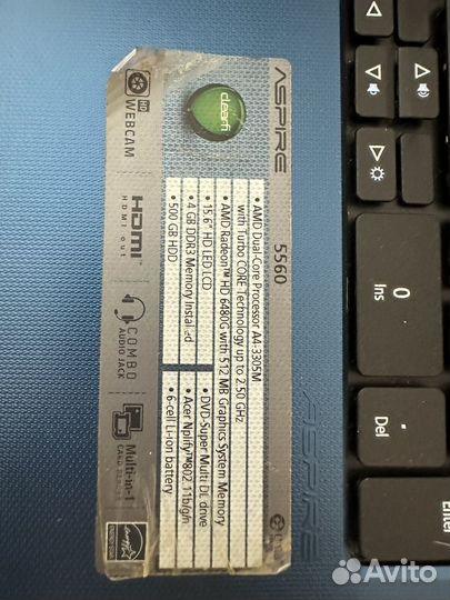 Acer aspire 5560