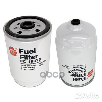 Фильтр топливный hyundai/KIA 2.0/2.2 crdi FC19070