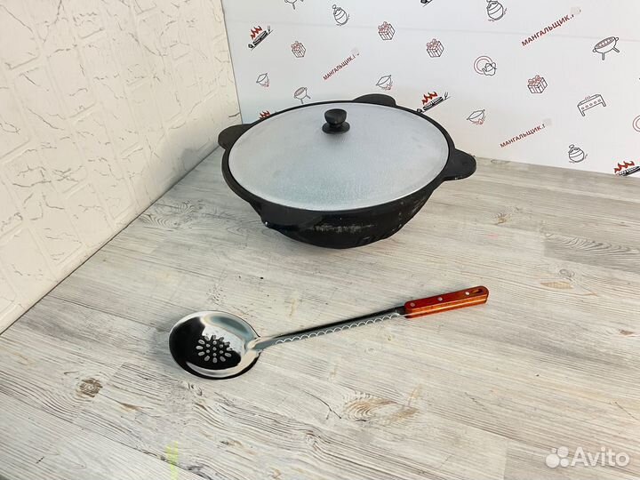 Комплект казан чугунный 10 л с шумовкой Кчш311-Ав