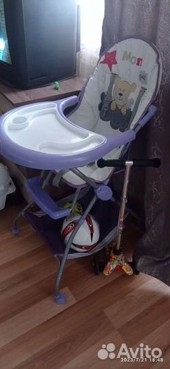 Детский стульчик для кормления новый