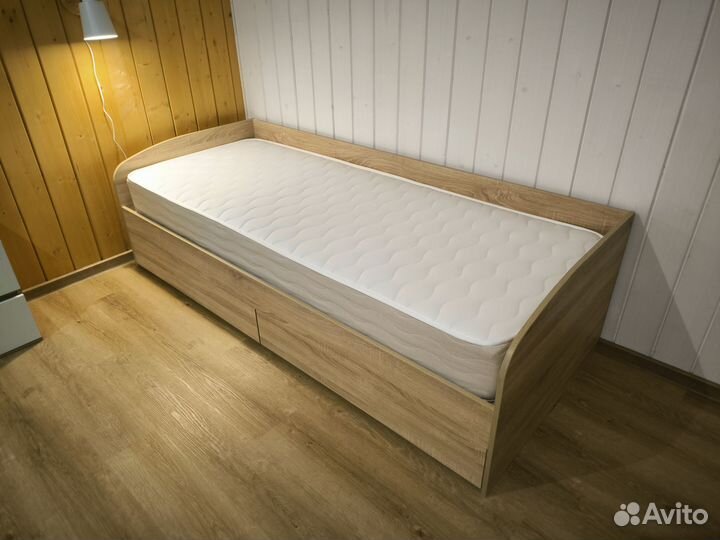 Кровать односпальная Оптима с выдвижными ящиками