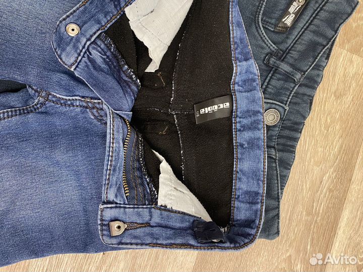 Джинсы утепленные для мальчика 116