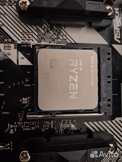 Комплект ryzen5 5600 +B 450+ оператива 16 гб