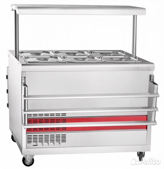 Прилавок д/холод. блюд Abat пвв(н) -70пм-нш кашир