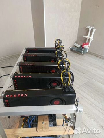 Видеокарты AMD Radeon RX Vega 56 8Gb (5шт)