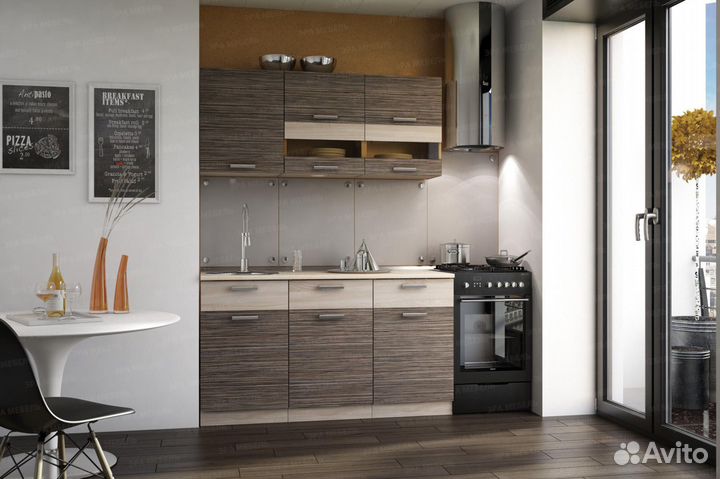 Кухонный гарнитур Зебрано