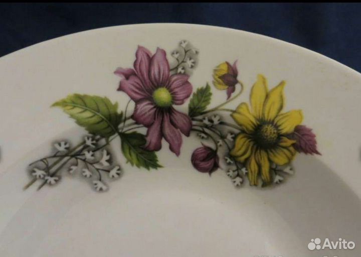 Глубокие суповые тарелки СССР 3 шт