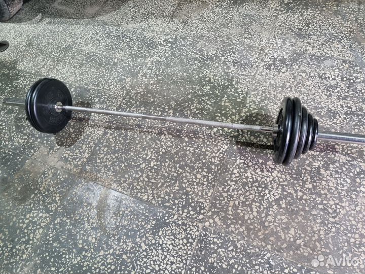 Штанга олимпийская с блинами