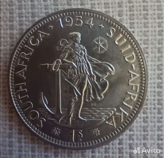 Монета 1 шилинг юар