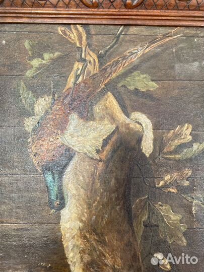 Антикварная картина Франция 1879 г