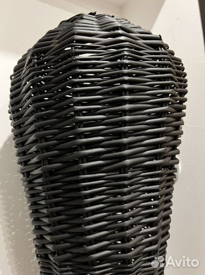 Декоративная плетёная ваза