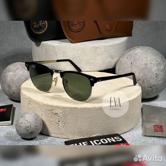 Очки Ray Ban Clubmaster Metal 3716 187