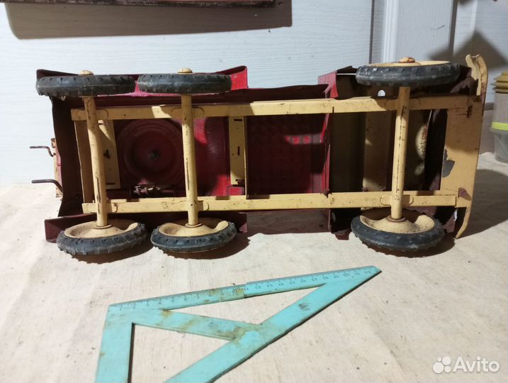 Машинка железная СССР Пожарная машина