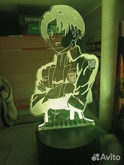 Аниме ночник (фигурка капитана Леви Аккерман)