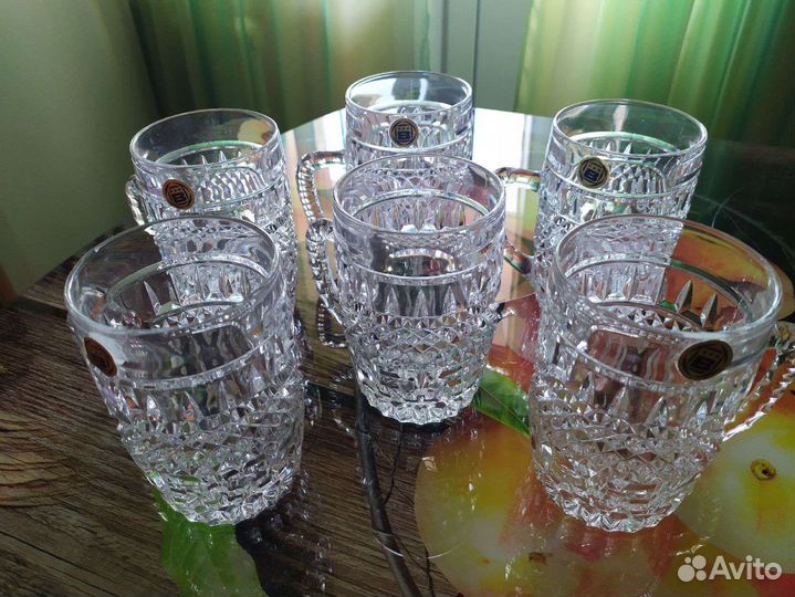 Кружка, бокал для пива хрусталь