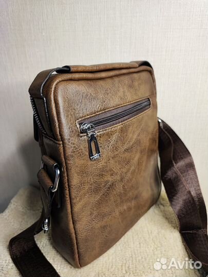 Мужская кожаная сумка новая
