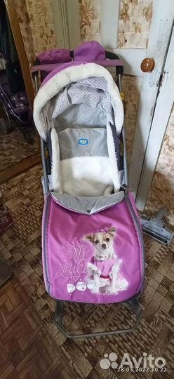 Санки коляска ника 7-2 детям