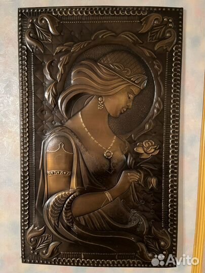 Картина медная чеканка СССР