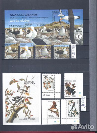 Марки.Птицы 1