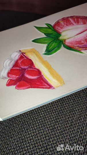 Рисунок акварельными карандашами