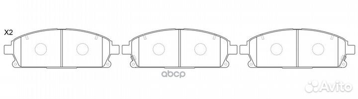 Колодки тормозные передние BP22389 SB Nagamochi