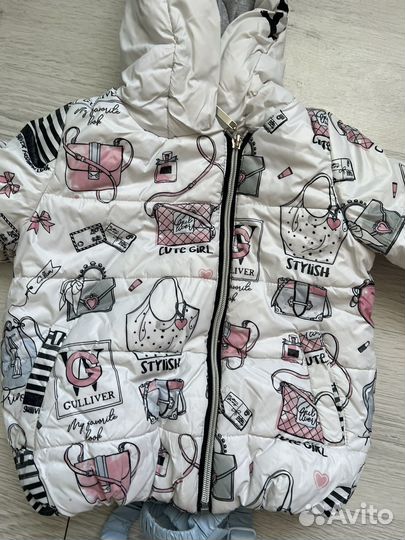 Демисезонный комплект для девочки gulliver 92
