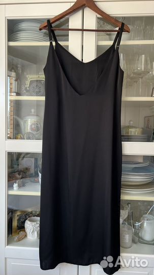 Платье комбинация с открытой спиной 46