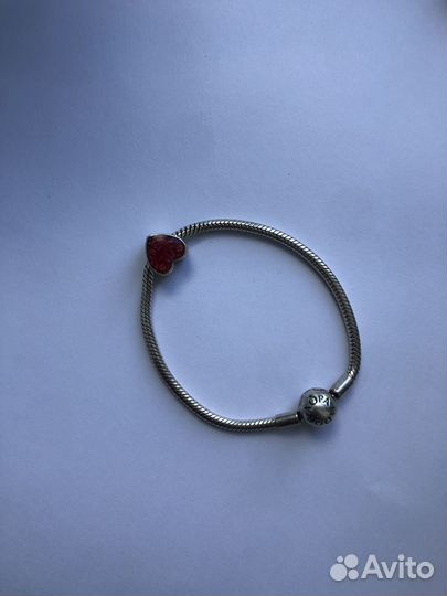 Pandora браслет шарм сердце