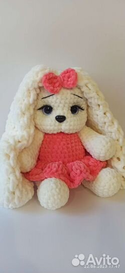 Зайка вязанная