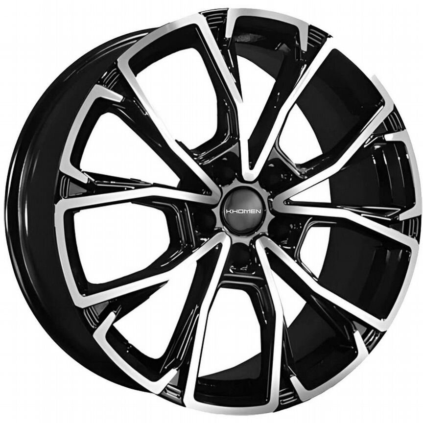 Диски Khomen KHW1907 7.5x19 5x114.3 ET50 D64.1 Black-FP