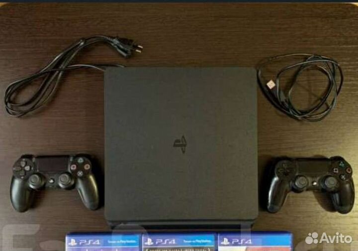 Sony playstation 4 slim 1tb в отличном состоянии