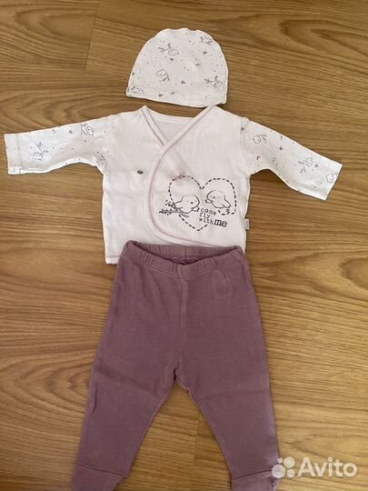 Пакет вещей на девочку от 0 до 4 месяцев