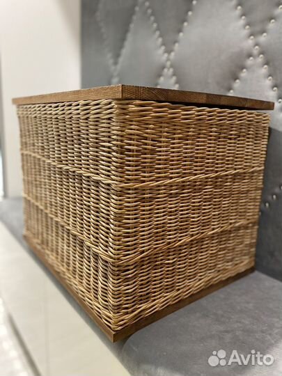 Сундук-короб из бумажной лозы