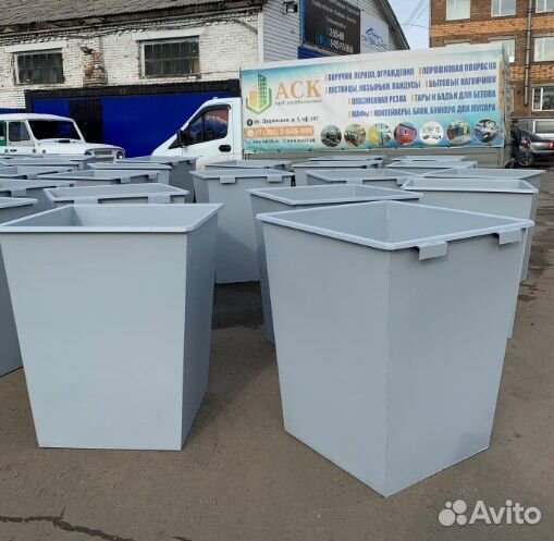 Контейнер для мусора металлический 0,75 м3