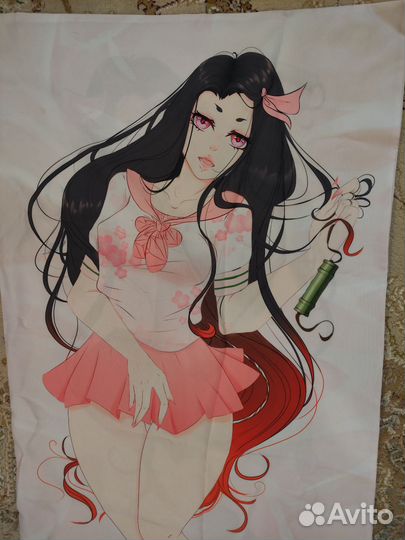 Подушка аниме дакимакура с незуко