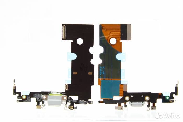 Шлейф iPhone 8/SE (2020) + разъем зарядки + разъем
