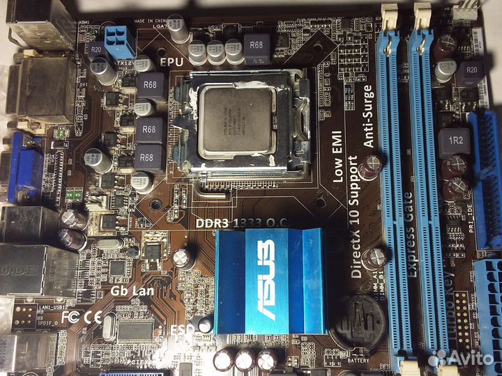 Материнская плата с процессором