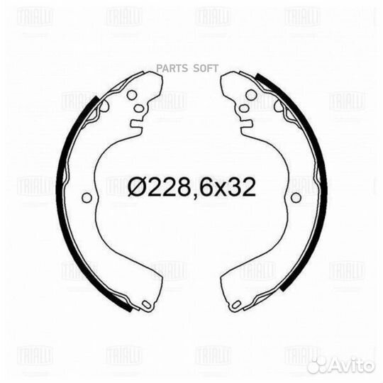 Trialli GF4544 Колодки торм. для а/м Mitsubishi Ou