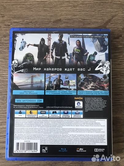 Watch dogs 2 ps4 диск